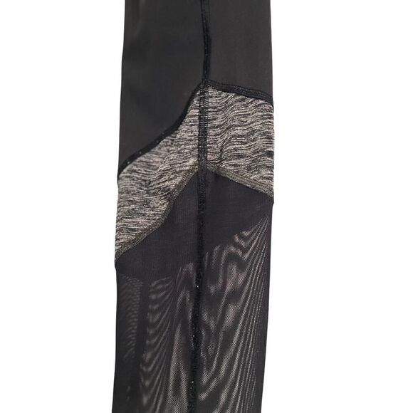 Lululemon If You're Lucky Pant Black / Heathered Black Mesh 30" Yoga Gym Size 4 - Picture 6 of 12